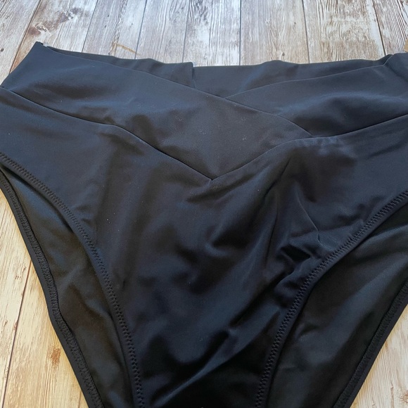 🆕 PINK VICTORIA’S SECRET SWIM  V-CROSSOVER HIGH-WAIST BIKINI BOTTOMS XXL 20 - Picture 9 of 16